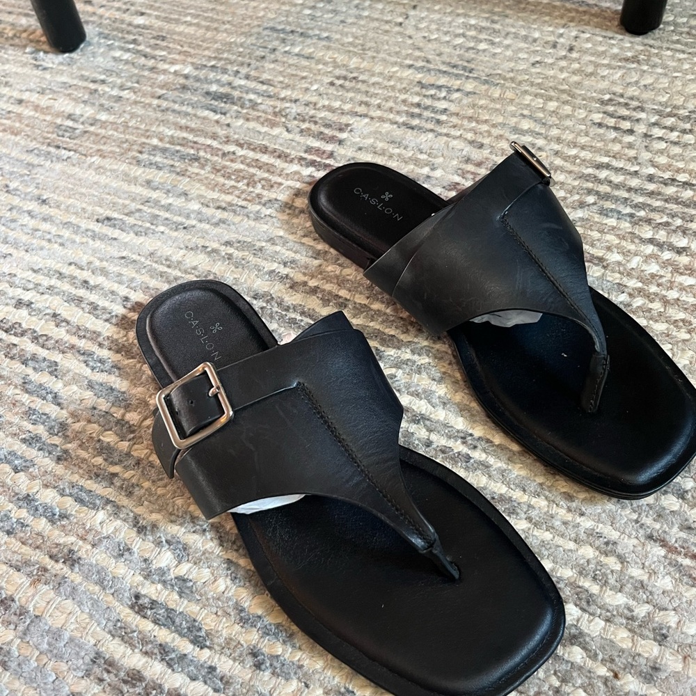 Nordstrom Black Sandals Modern Minimalist Design